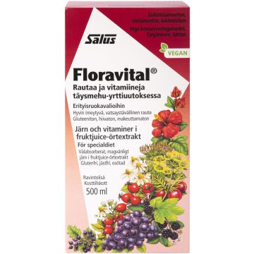 SALUS FLORAVITAL RAUTAPITOINEN VITAM.MEHUVALMISTE 500 ML