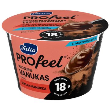 VALIO PROFEEL PROTEIINIVANUKAS SUKLAA-MANSIKKA LAKTON 185 G