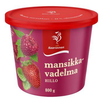 SAARIOINEN MANSIKKA-VADELMAHILLO 800 G