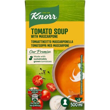 KNORR TOMAATTIKEITTO MASCARPONEJUUSTOLLA 500 ML