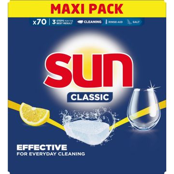 SUN CLASSIC LEMON KONETISKITABLETTI 70KPL 70 KPL