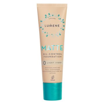 LUMENE MATTE OIL-CONTROL MATTAMEIKKIVOIDE SPF20 0 LIGHT IVOR