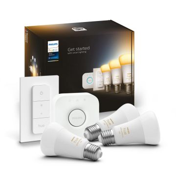 PHILIPS HUE WA ALOITUSPAKKAUS 8W A60 E27 3KPL 800L 2200-6500K