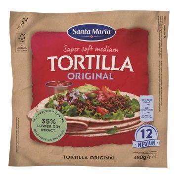 SANTA MARIA TEX MEX TORTILLA MEDIUM 480 G