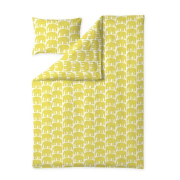FINLAYSON PUSSILAKANASETTI ELEFANTTI KELTAINEN 150X210+50X60CM