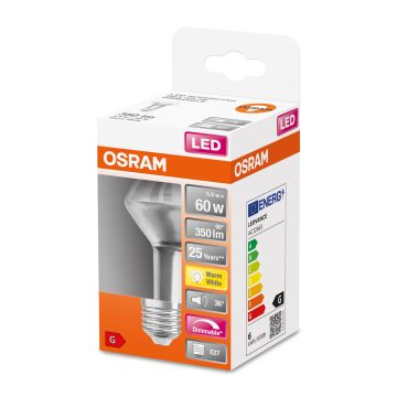 OSRAM LED SUPERSTAR R63 KOHDELAMPPU 60 36 5,9W 2700K E27 H