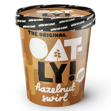 OATLY JÄÄTELÖ SALTY CARAMEL & HAZELNUT 500 ML