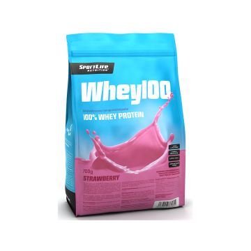 SPORTLIFE NUTRITION WHEY100 HERAPROTEIINIJAUHE MANSIKKA 700 G