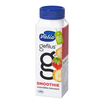 VALIO GEFILUS SMOOTHIE JOGURTTIJUOMA MANSIKKA-BANAANI LAKT