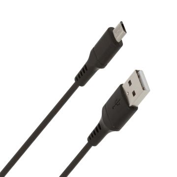 WAVE DATAKAAPELI, MICROUSB, 2M, MUSTA