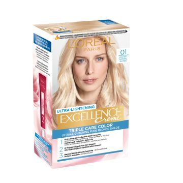 LOREAL EXCELLENCE CREME 01 BLONDE SUPREME ERITTÄIN KIRKAS VAALE