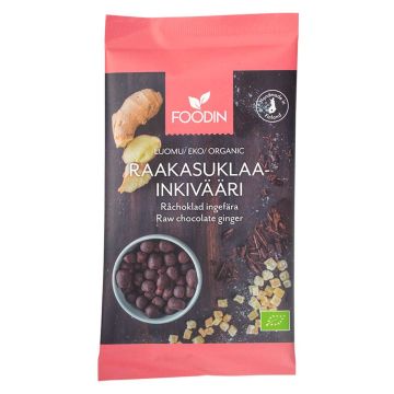 FOODIN RAAKASUKLAAKUORRUTETTU INKIVÄÄRI LUOMU RAAKA 70 G