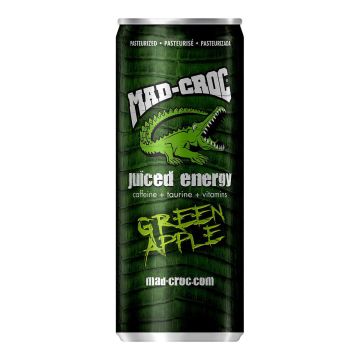 MAD-CROC JUICED ENERGY GREEN APPLE TLK 250 ML