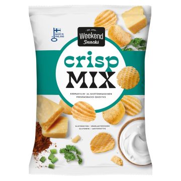 WEEKEND SNACKS CRISP MIX SOUR CREAM&CHEESE 180 G