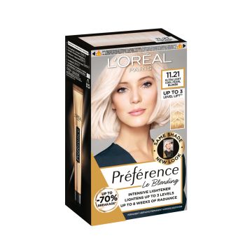 LOREAL PREFERENCE BLONDISSIMES 11.21 ULTRA LIGHT EXTRA LIGHT CO