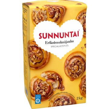 SUNNUNTAI ERIKOISVEHNÄJAUHO 2 KG