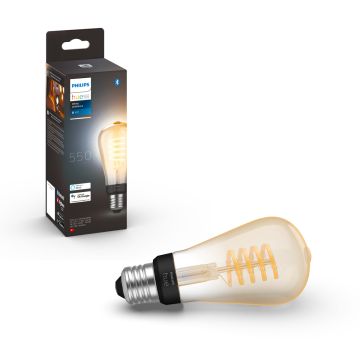 PHILIPS HUE WA ÄLYLAMPPU FILAMENT 7W ST64 E27 550L 2200-4500K