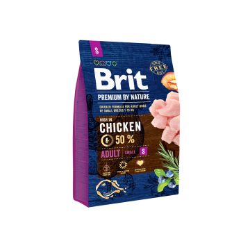 BRIT PREMIUM BY NATURE ADULT S CHICKEN 3 KG BRIT PREMIUM BY NATURE ADULT S CHICKEN 3 KG