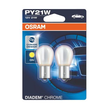 OSRAM DIADEM CHROME POLTTIMO 2 KPL PY21W 12V 21W