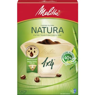 MELITTA SUODATINPAPERI NATURA 1X4 80KPL