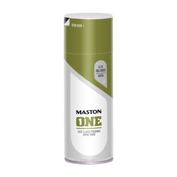 MASTON SPRAYMAALI ONE SATIINI OLIIVI RAL6013 400 ML