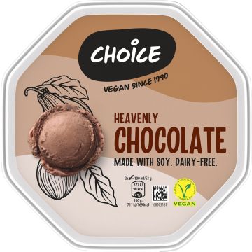 CHOICE SOIJAJÄÄTELÖ HEAVENLY CHOCOLATE 750 ML