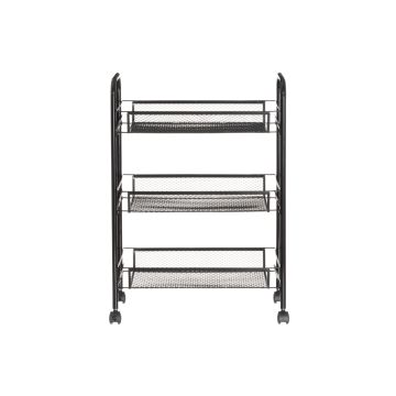 4LIVING KORIVAUNU MESH 3-TASOINEN PYÖRÄLLINEN MUSTA  