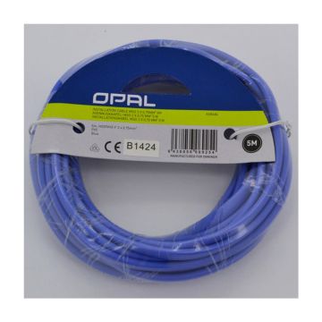 OPAL ASB484 ASENNUSKAAPELI MSO 2X0,75MM2 SININEN 5M