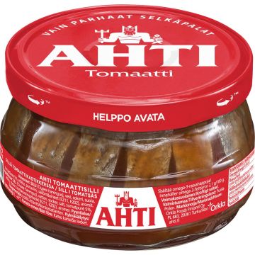 AHTI AHTI TOMAATTISILLI, SILLIÄ MAUSTEKASTIKKEESSA 240/150G 150 G