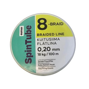 SPINTUBE 8 KUITUSIIMA FL 0,20 MM/100 M 18 KG