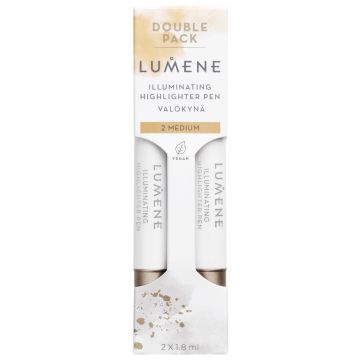 LUMENE ILLUMINATING VALOKYNÄ 2 TUPLAPAKKAUS LUMENE ILLUMINATING VALOKYNÄ 2 TUPLAPAKKAUS