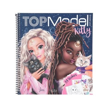 TOP MODEL KITTY VÄRITYSKIRJA