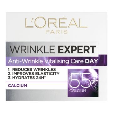 LOREAL WRINKLE EXPERT 55+ ELINVOIMAISUUTTA ANTAVA PÄIVÄVOIDE