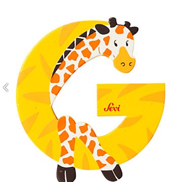 SEVI LETTER G GIRAFFE