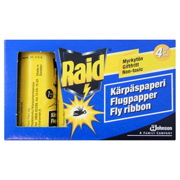 RAID KÄRPÄSPAPERI / FLUGPAPPER 4KPL 4 KPL