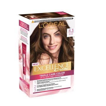 LOREAL EXCELLENCE 4.3 GOLDEN BROWN TUMMANRUSKEA KULTA KESTOVÄRI