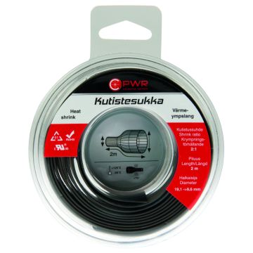 C-PWR KUTISTESUKKA 19,1-9,6MM MUSTA 2M