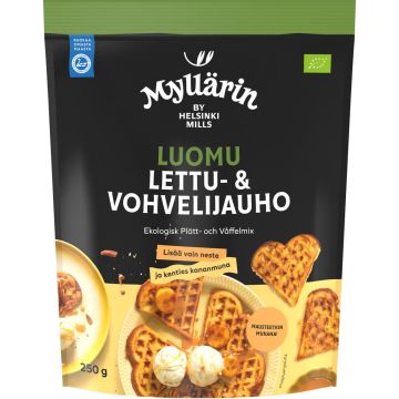 MYLLÄRIN LUOMU OHUKAIS- JA VOHVELIJAUHE 250 G