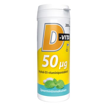 D-VITA 50 MIKROGR. SPEARMINT 200 KPL