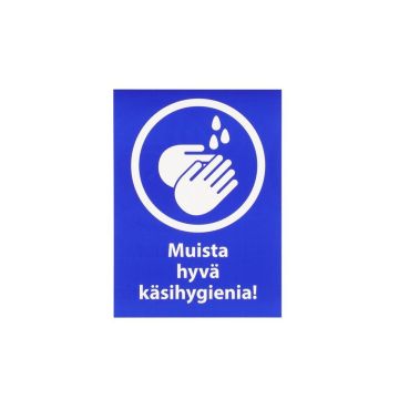 TARMO MERKKITARRA MUISTA HYVÄ KÄSIHYGIENIA 14X19 CM 2KPL