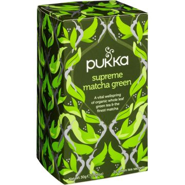 PUKKA VIHREÄTEE SUPREME MATCHA LUOMU 20PS 30 G