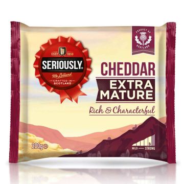 SERIOUSLY EXTRA MATURE WHITE CHEDDAR 200 G