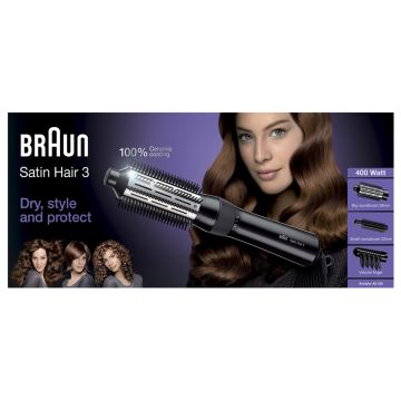BRAUN AS330 SATIN HAIR-3 ILMAKIHARRIN USEALLA HARJALLA 400W