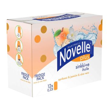 HARTWALL NOVELLE PLUS SINKKI + E 0,33 TLK 12-PACK 3,96 L