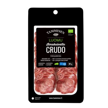 TAMMINEN ILMAKUIVATTU CRUDO LUOMU 80 G