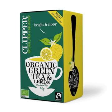 CLIPPER VIHREÄ TEE 20PS SITRUUNA LUOMU 40 G