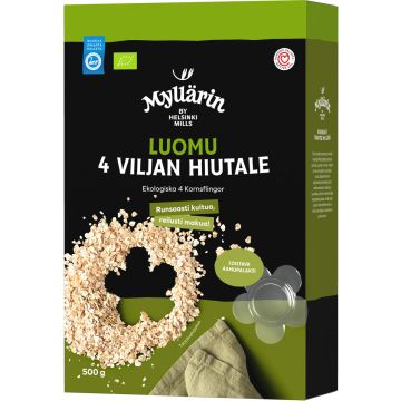 MYLLÄRIN LUOMU 4-VILJAN HIUTALE 500 G