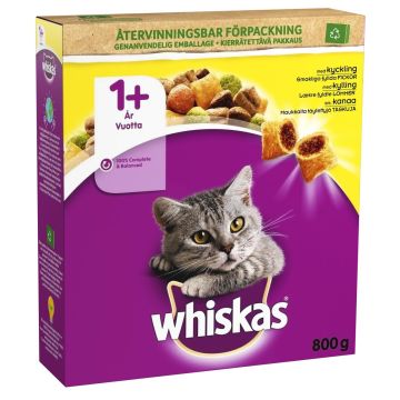 WHISKAS 1+ ADULT KANAA 800 G