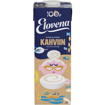ELOVENA KAURAJUOMA KAHVIIN 1L