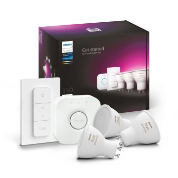 PHILIPS HUE WCA ALOITUSPAKKAUS 4.3W GU10 3KPL 230L 2000-6500K